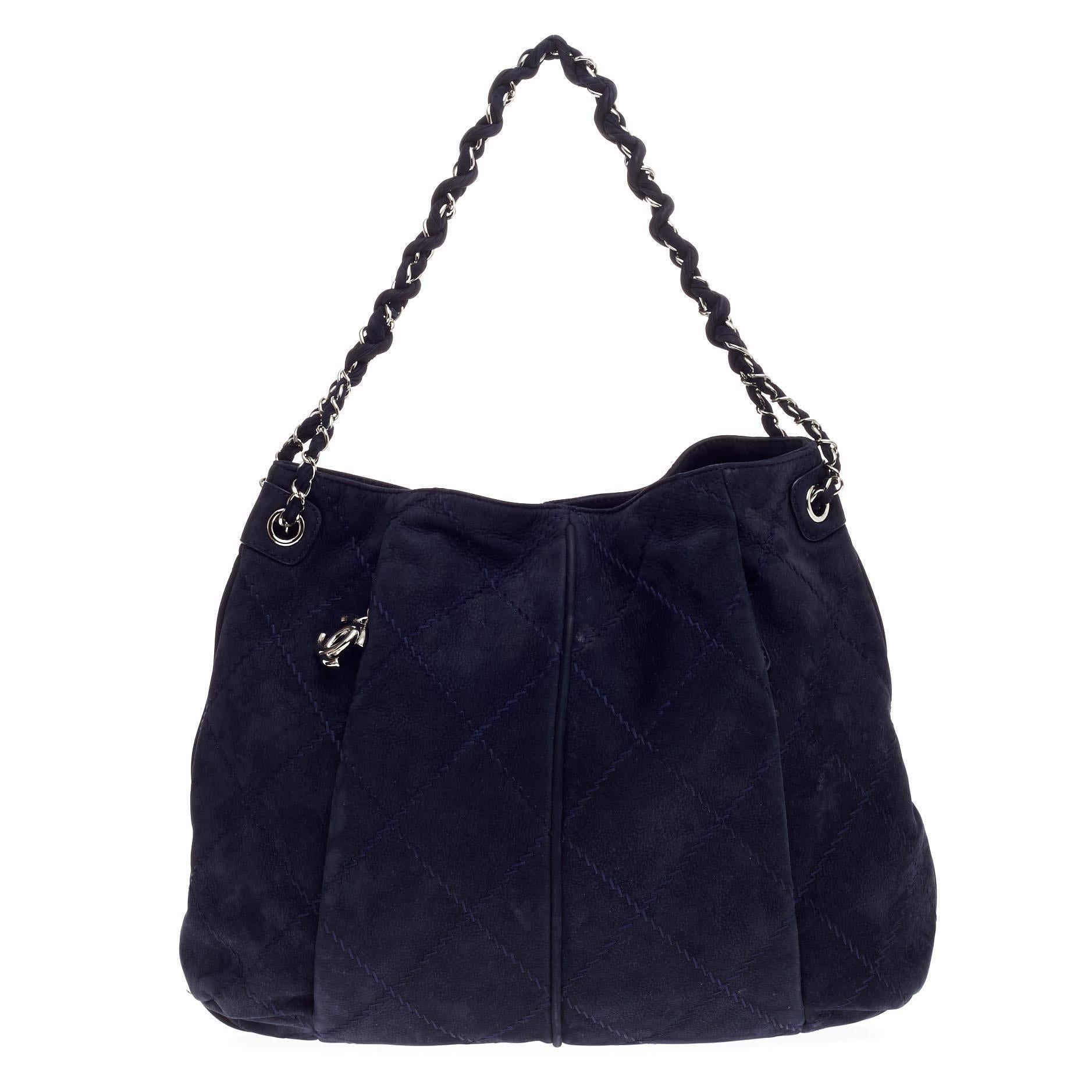 Chanel Ultimate Stitch Hobo Quilted Nubuck