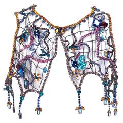 Stunning Multi-Color Jewelled Chain Bolero