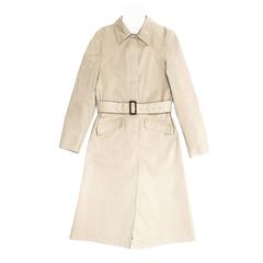 Prada Khaki Cotton Trench Coat