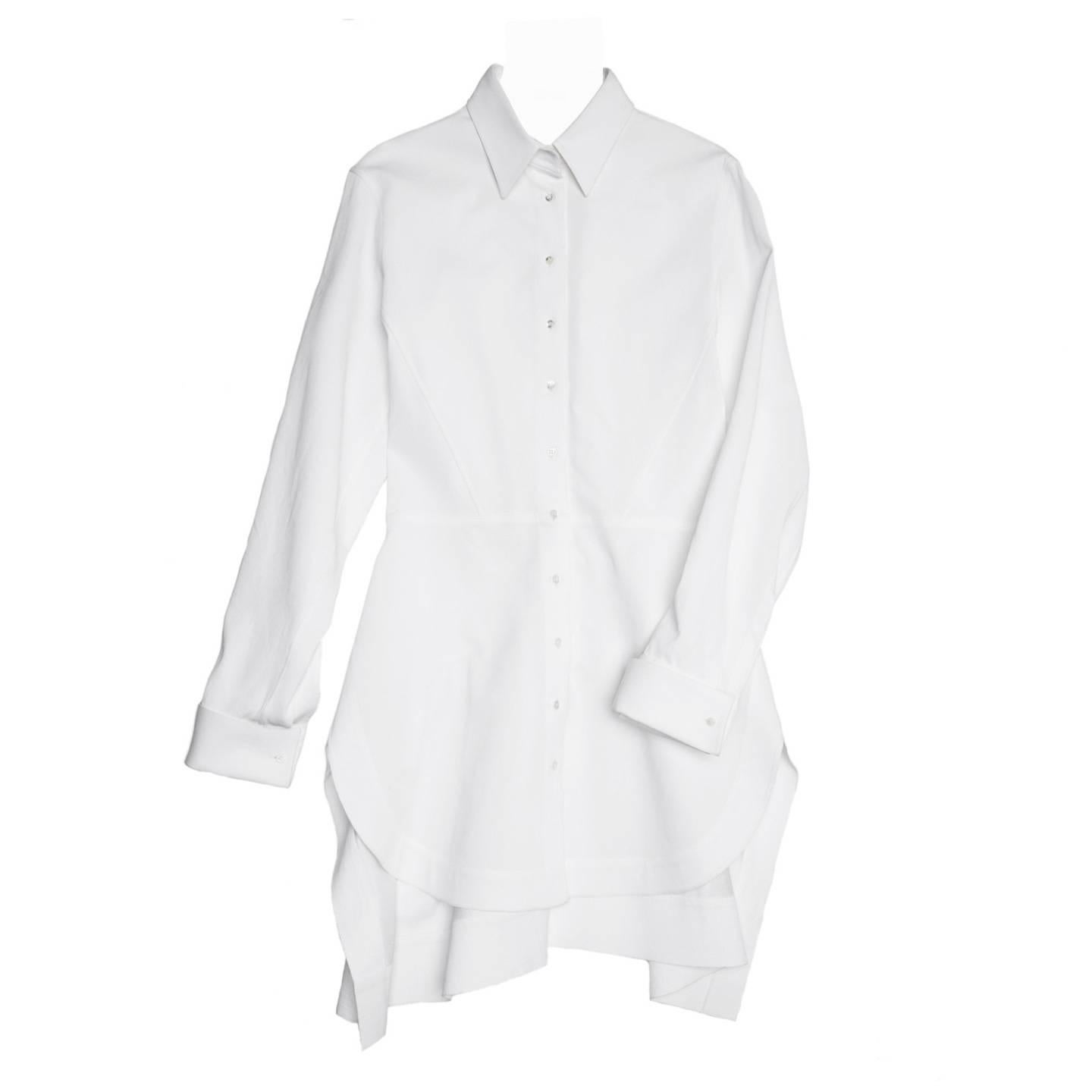Alaïa White Twill Cotton Shirt