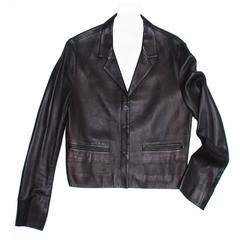 Prada Black Nappa Leather Jacket