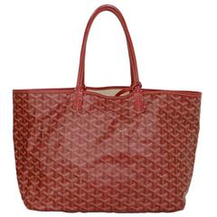 Goyard Red St. Louis MM Tote Bag