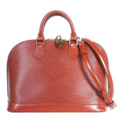 Vintage Louis Vuitton Fawn Brown Epi Alma Handbag