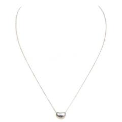 Tiffany & Co Sterling Silver Elsa Peretti Bean Necklace