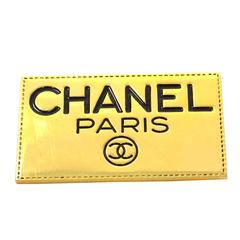 Chanel Vintage Gold Rectangular Brooch