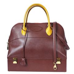 Retro Hermes Bicolor Couchevel Macpherson Handbag