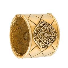 Vintage Chanel Etched Cuff