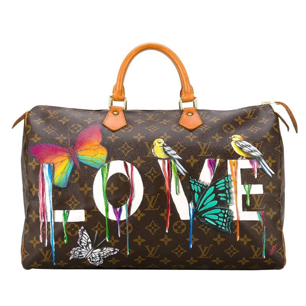 Customised Louis Vuitton Vintage  'Dripping Love' Bag