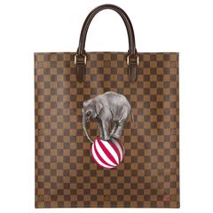 Individuell gestaltete Louis Vuitton Vintage 'Elefant' Tasche