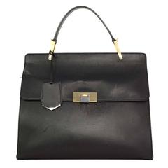 Balenciaga Black Calfskin Leather Le Dix Cartable M Satchel Bag GHW