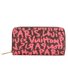 Louis Vuitton Stephen Sprouse Graffiti Fucshia Zippy Wallet 