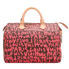 Louis Vuitton Pink Monogram Graffiti Speedy 30 