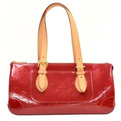 Louis Vuitton Rosewood Avenue Red Pomme D'amour Vernis Leather Shoulder Hand Bag