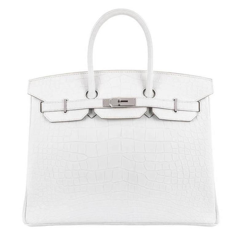 Hermes Birkin 35 cm Nuage Alligator Skin