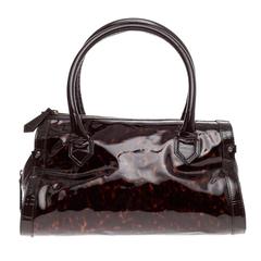 Christian Louboutin Marinette Satchel Printed Patent Large
