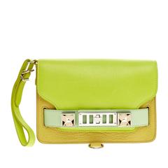 Used Proenza Schouler PS11 Tricolor Wristlet Leather