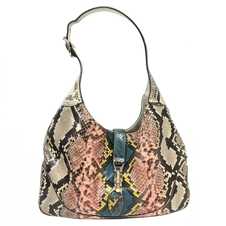 Gucci Jackie Python Las Vegas Bag At 1stdibs Gucci Jackie Python Las Vegas Bag For