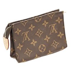 Brown Louis Vuitton Monogram Toiletry Pouch