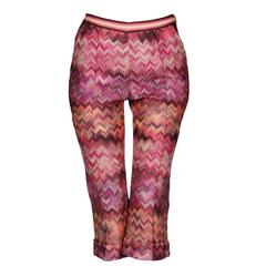 Missoni Cropped Zigzag Knit Cropped Capri Pants 10