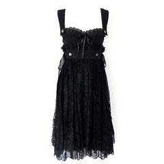 Dolce & Gabbana Black Corset Lace Dress 2