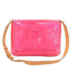 Vintage Louis Vuitton Thompson Street Pink Fuchsia Vernis Leather Shoulder Bag