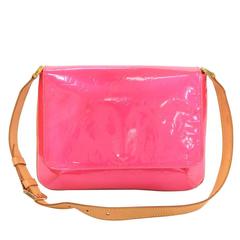 Louis Vuitton Thompson Street Pink Fuchsia Vernis Leather Shoulder Bag