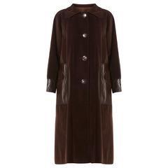 Pierre Cardin brown coat, circa 1970