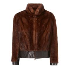 Vintage Great Unknown brown mink jacket, circa 1970