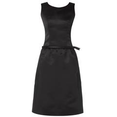 Balenciaga haute couture black dress, circa 1965