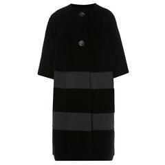 Retro Dior haute couture black coat, Autumn/Winter 1959