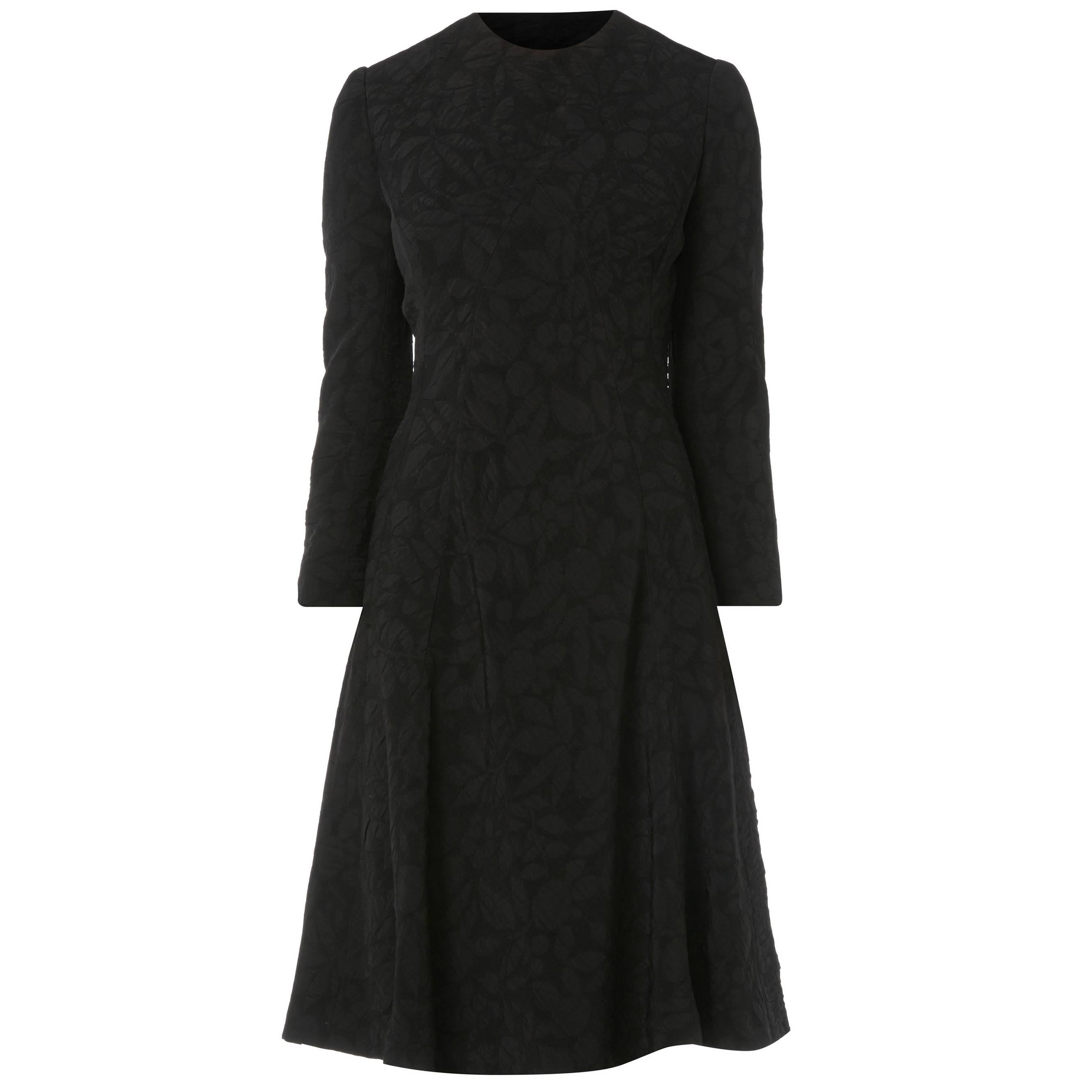 Galanos black dress, circa 1968 For Sale