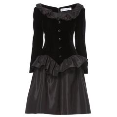Givenchy haute couture black dress, circa 1985