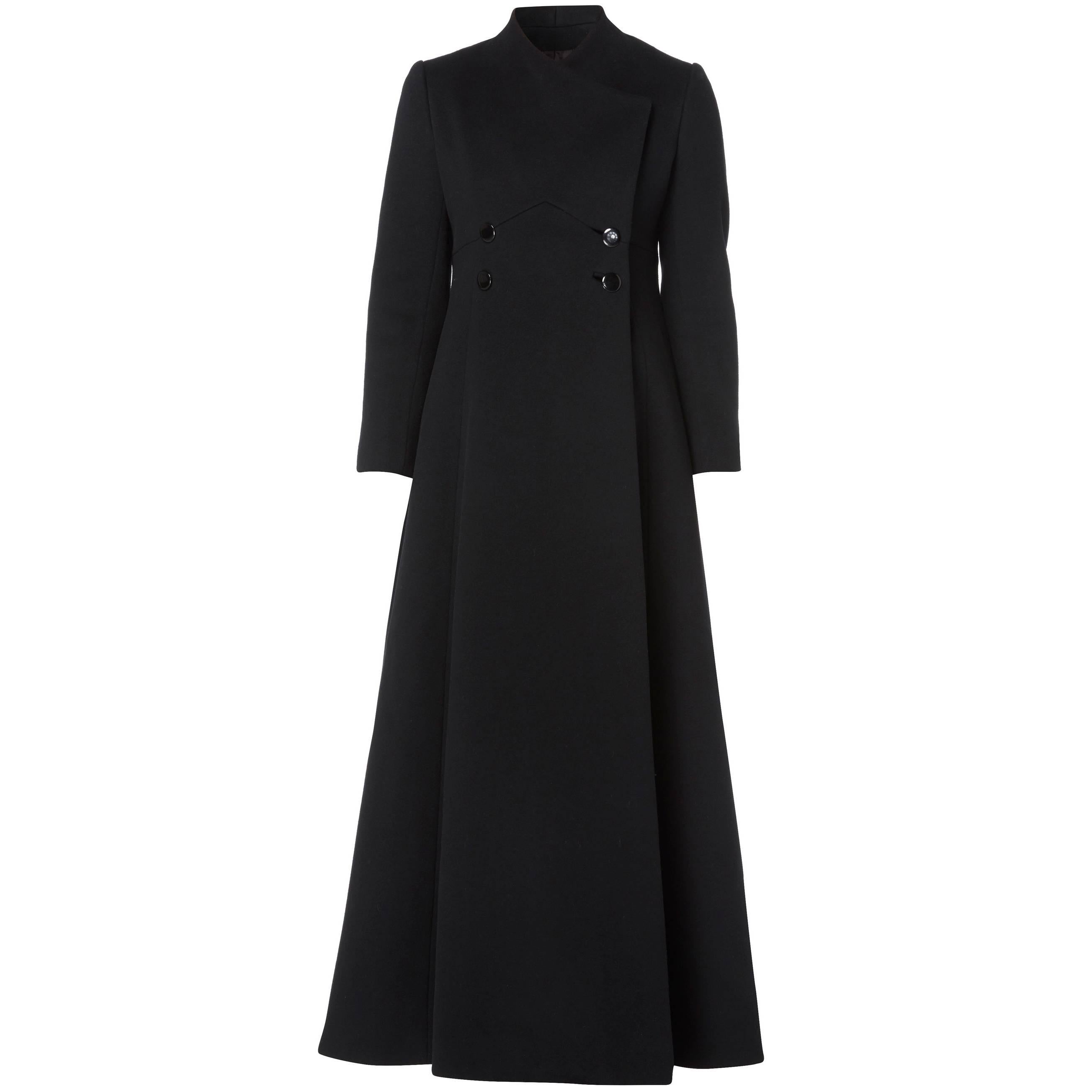 Harve Bernard black coat, circa 1968