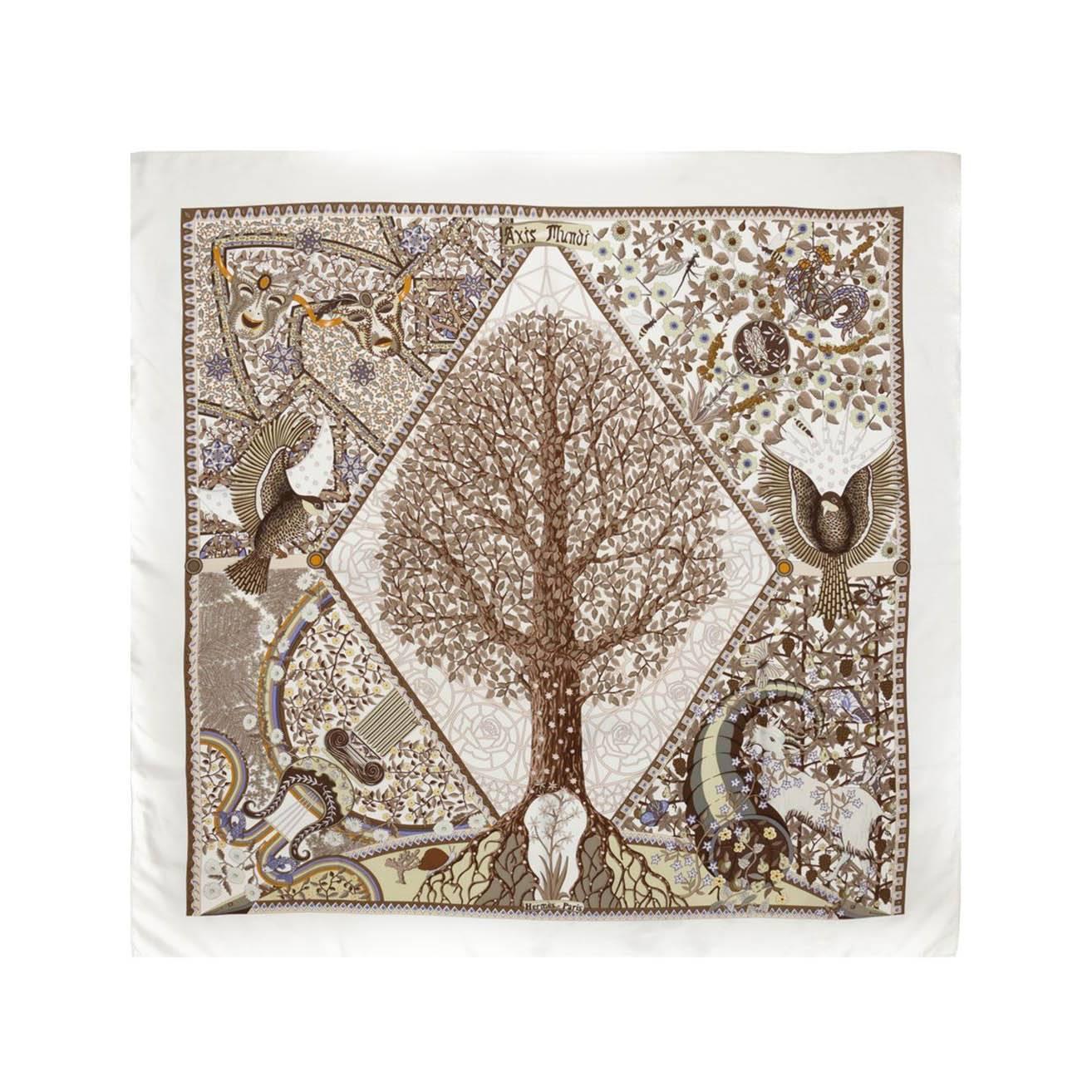 Hermes Tree Print Scarf