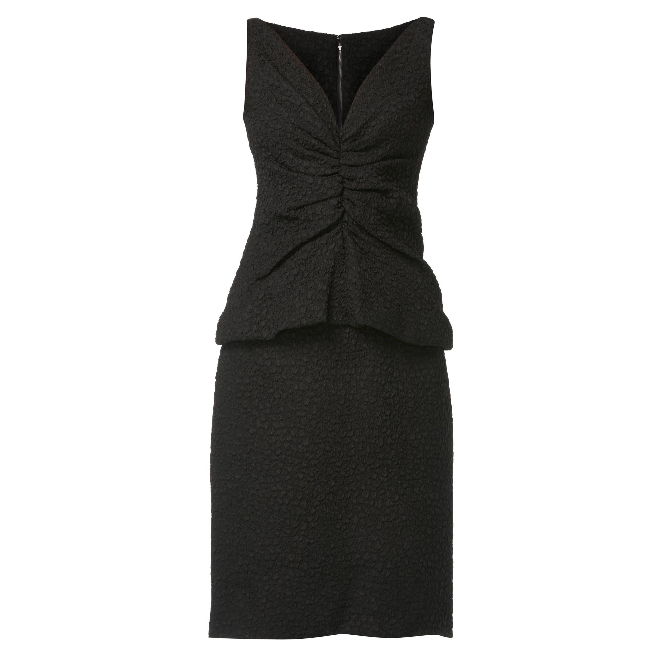 Dior haute couture black dress, Autumn/Winter 1959 For Sale