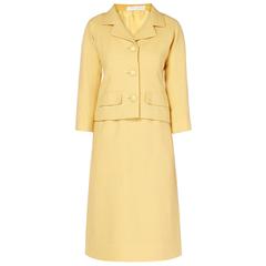 Balenciaga yellow skirt suit, Spring/Summer 1963