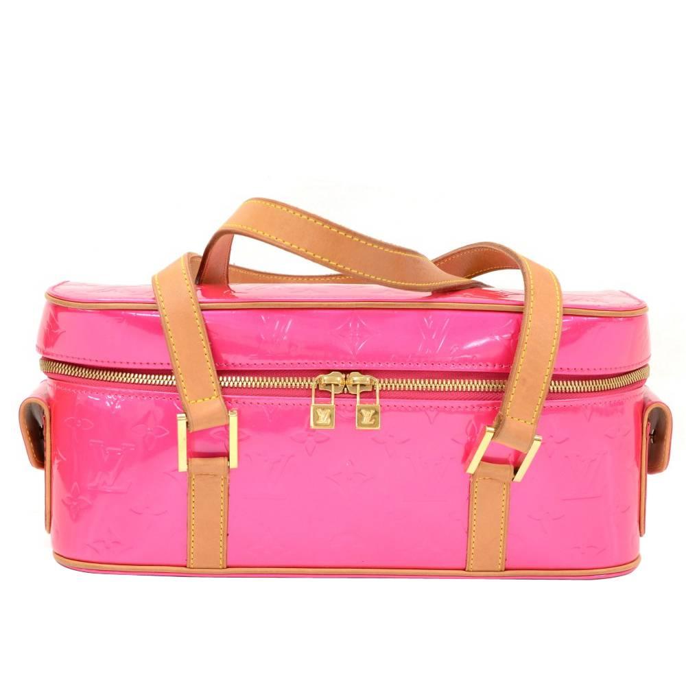 Louis Vuitton Sullivan Horizontal GM Pink Fuchsia Vernis Leather Hand Bag