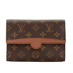 Retro Louis Vuitton Pochette Arche Monogram Canvas Pochette Bag + Belt Size 85/34