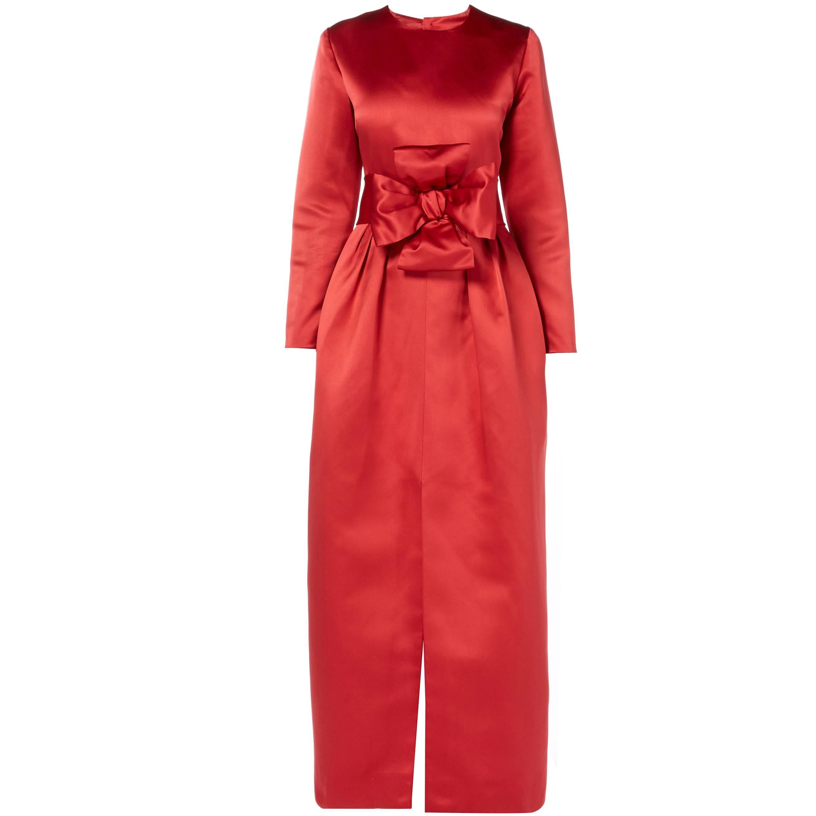 Dior haute couture red dress, Autumn/Winter 1979