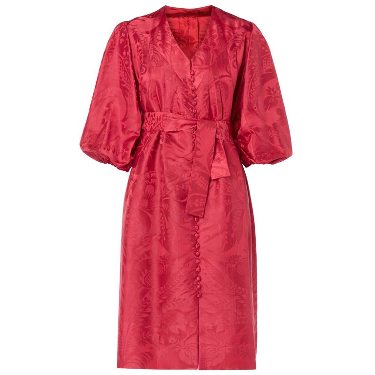 Echegaray red dress, circa 1960 For Sale at 1stDibs