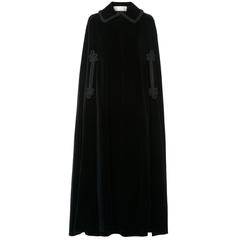 Jean Patou black cape & skirt, circa 1970