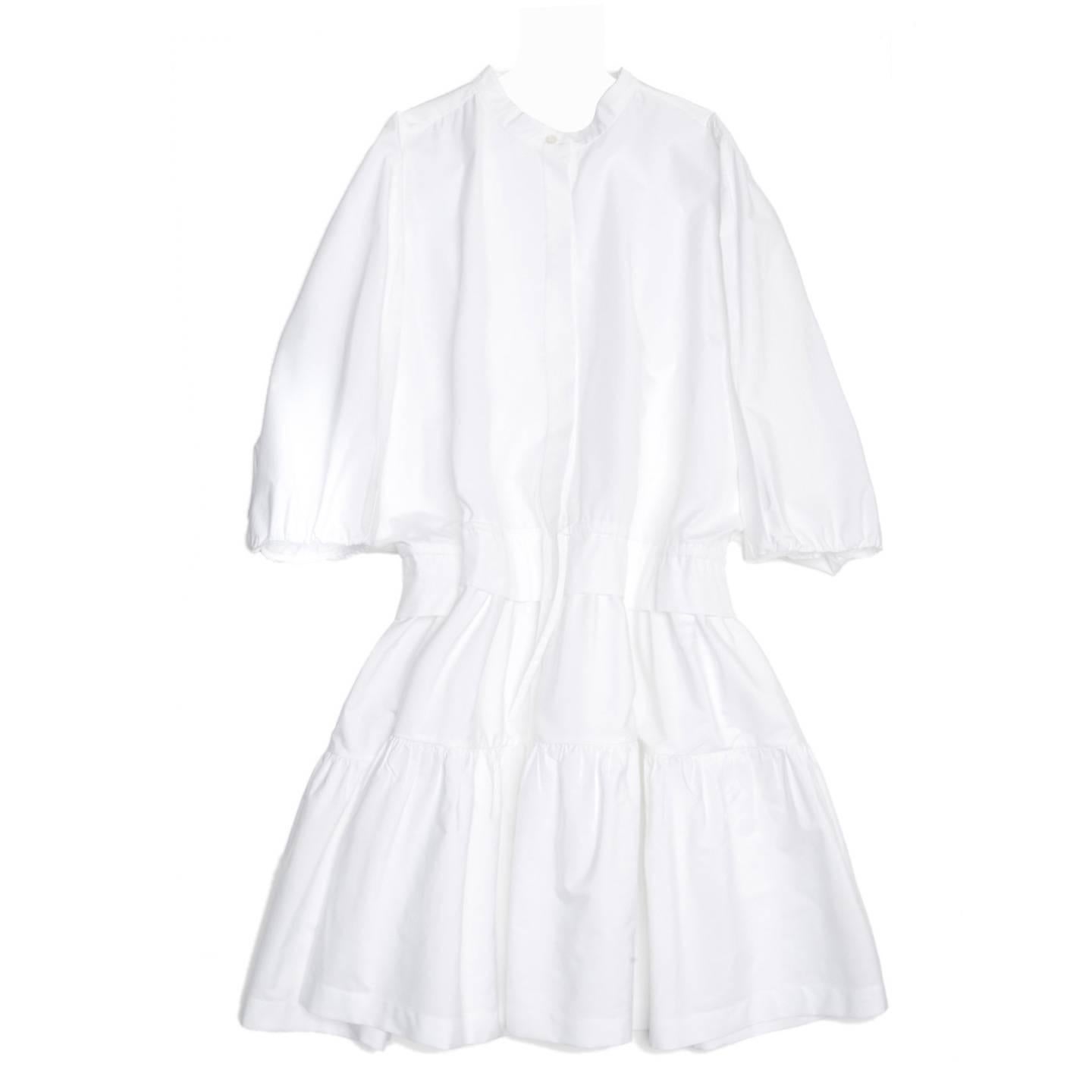 Chloe' White Cotton Dress For Sale