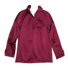 Prada Bordeaux Silk Tunic Top 5