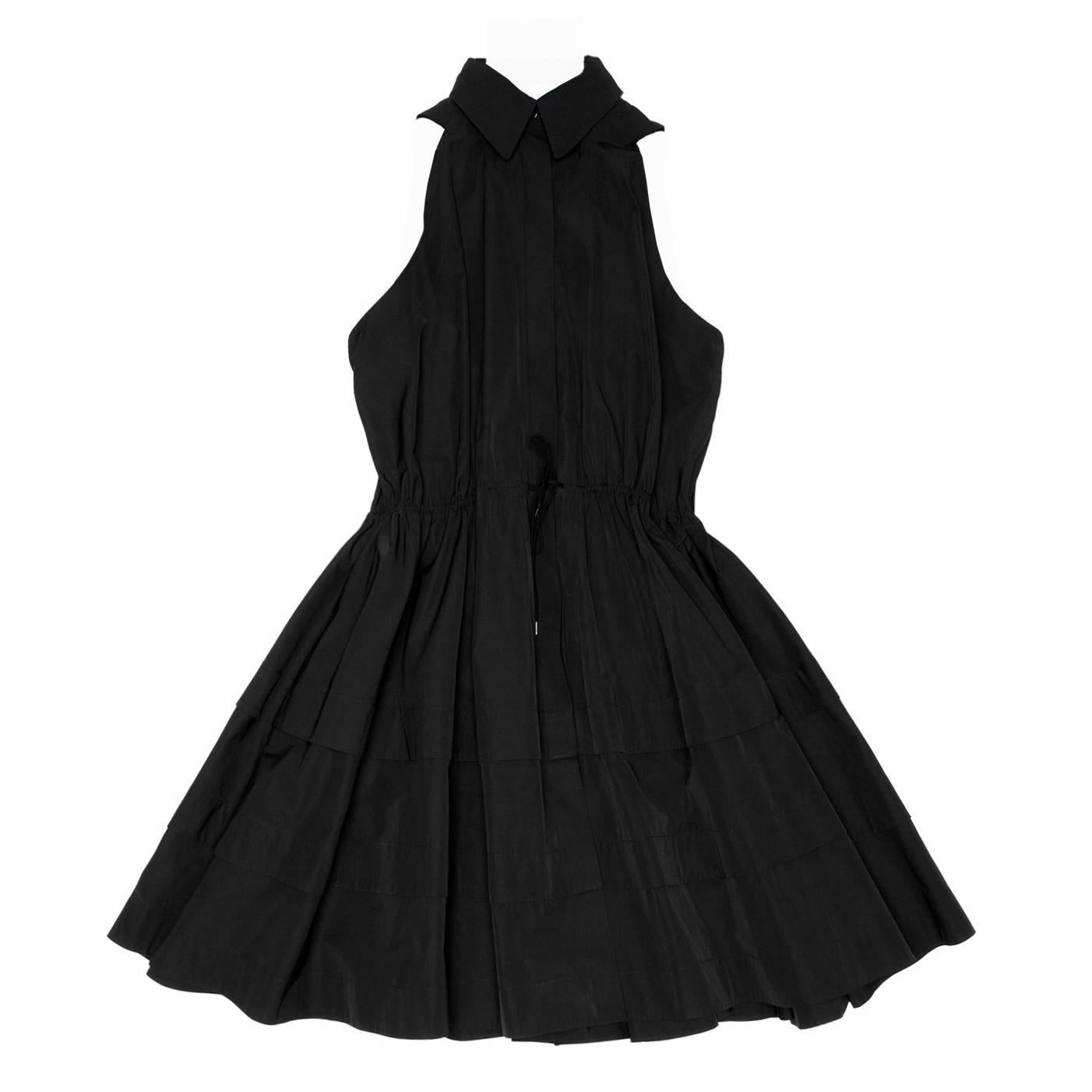 Alaïa Black Cotton Shirt Dress