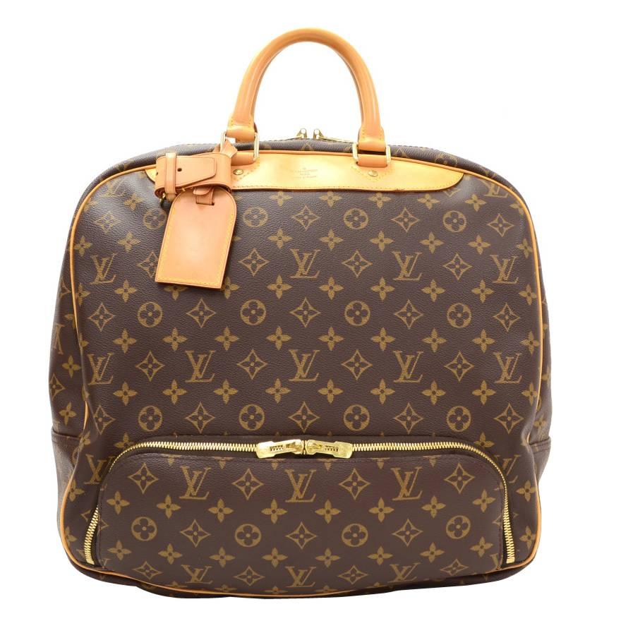 Louis Vuitton Evasion Monogram Canvas Large Travel Hand Bag