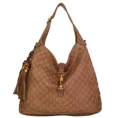 Gucci Tan Gucissima Extra Large New Jackie Shoulder Bag GHW