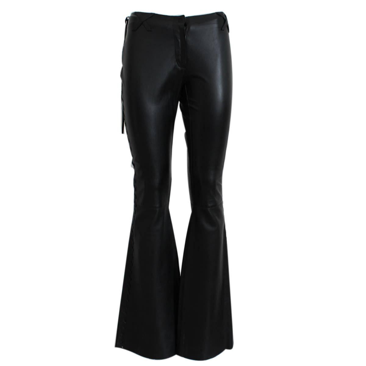 Dolce & Gabbana Blacl Leather Pants