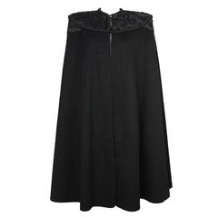 Antique Victorian Black Evening Cape