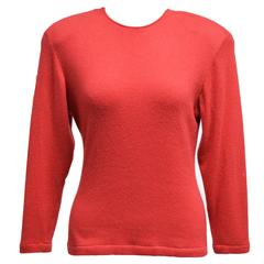 Peggy Jennings Coral Cashmere Ensemble, Pullover and Skirt