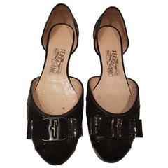Salvatore Ferragamo black shoes 6